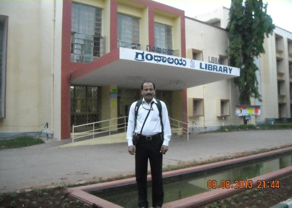 e. The Mysore University Library comprises over 800,000 books, 2,400 journal titles, and 100,000 volumes of journals. f.