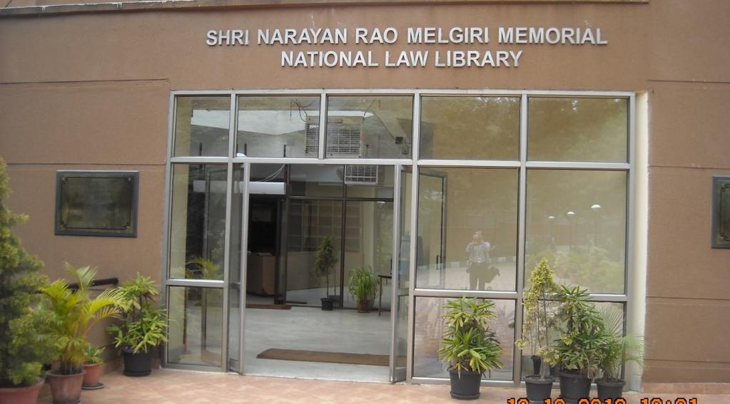 PROFILE OF SHRI N R MELGIRI MEMORIAL NATIONAL LAW LIBRARY. Fig 12.