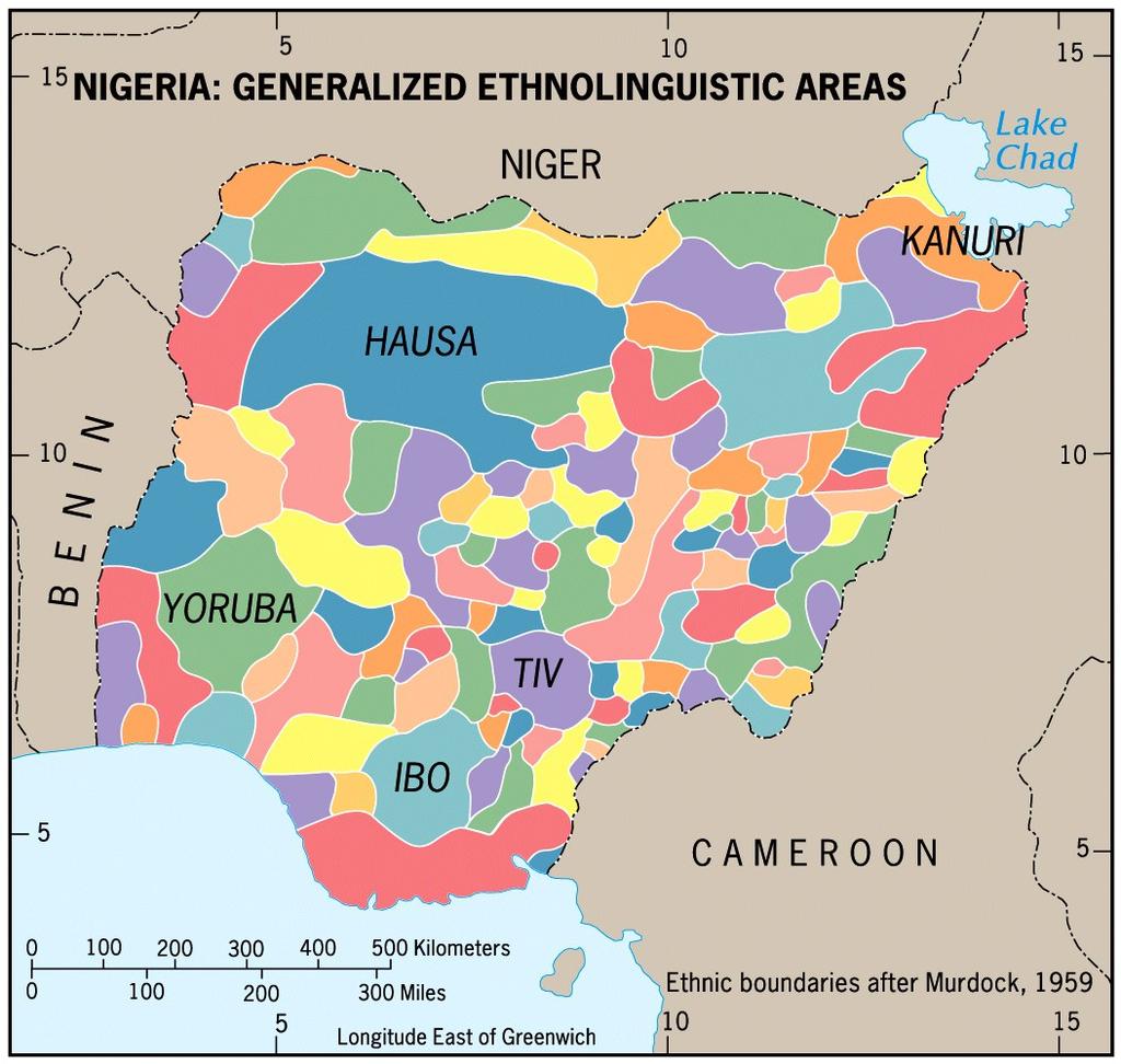 Nigeria More than 400 languages Nigeria a colonial creation Choice