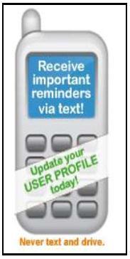Setting up Text Alerts Schedule 2 Drive uses emails to notify students of last minute cancellations, reminder of upcoming driving session, deadline approaching and various other events.