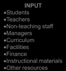Curriculum Facilities Finance Instructional materials