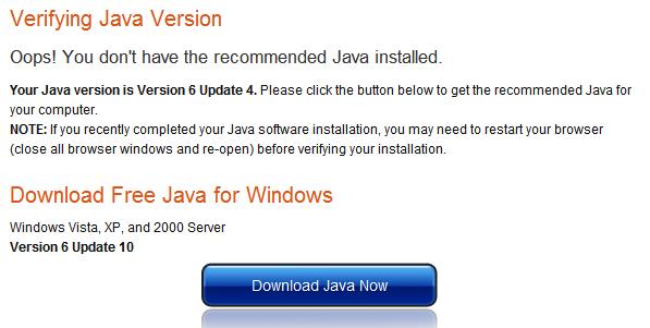 To verify that you have the Java plug-in installed correctly: (The Internet is always changing the way sites look but this is the procedure.) 1. Enter www.java.