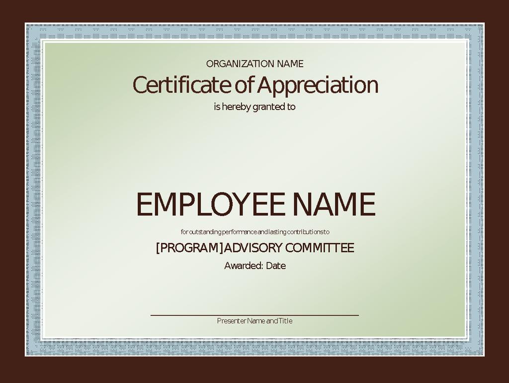 Sample Certificate of Appreciation Sample Certification