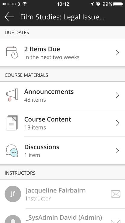 Add Announcements The Instructor App allows you to