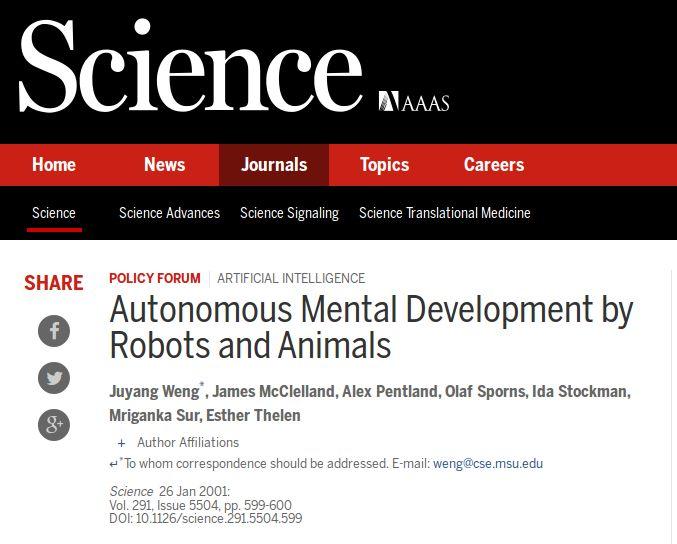 DevRob Terminology Other names proposed for the same approach/field; Cognitive Developmental Robotics (Asada et al.