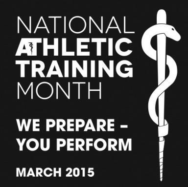 March is National Athletic Training Month Athletic Trainers are healthcare professionals who provide many services including: Injury prevention, emergency care, clinical diagnosis, therapeutic