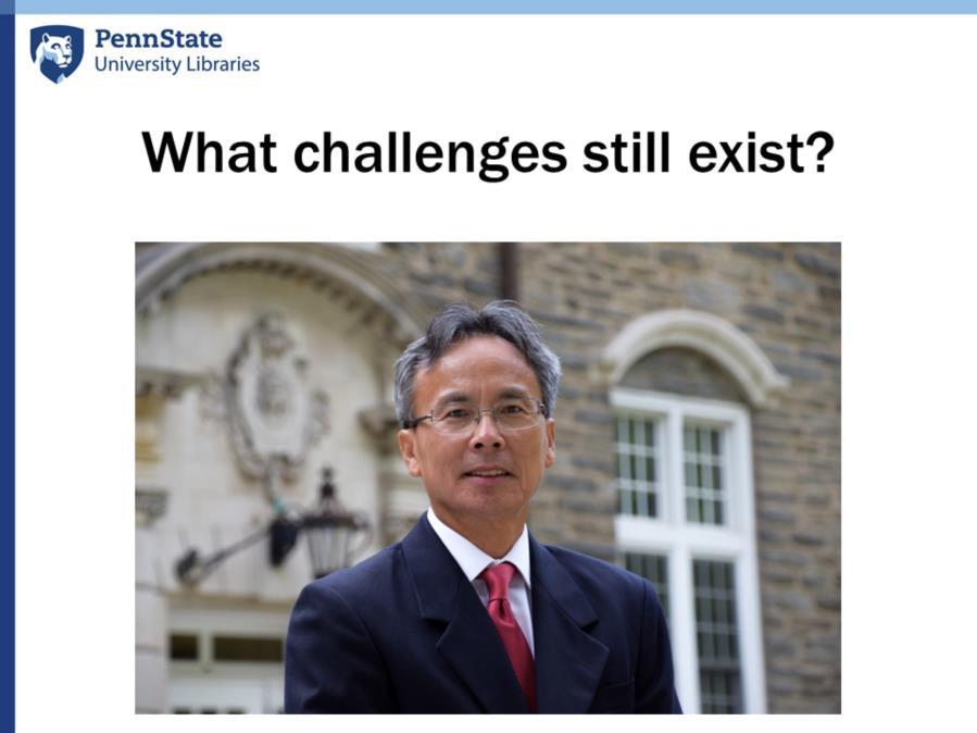 What challenges still exist? My college Binh has a great article focused on Academic Library Leadership by Asian Americans. He does a great job getting into the details on what can be improved.