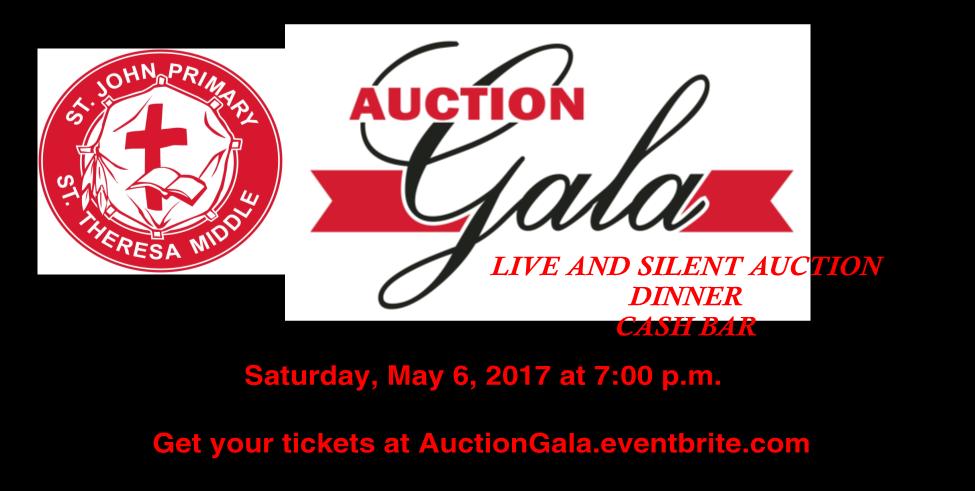 EARLY BIRD TICKETS ARE AVAILABLE UNTIL JANUARY 31 st! Click here to purchase or go to: Auctiongala.eventbrite.com All children of parents who purchase tickets by Jan.
