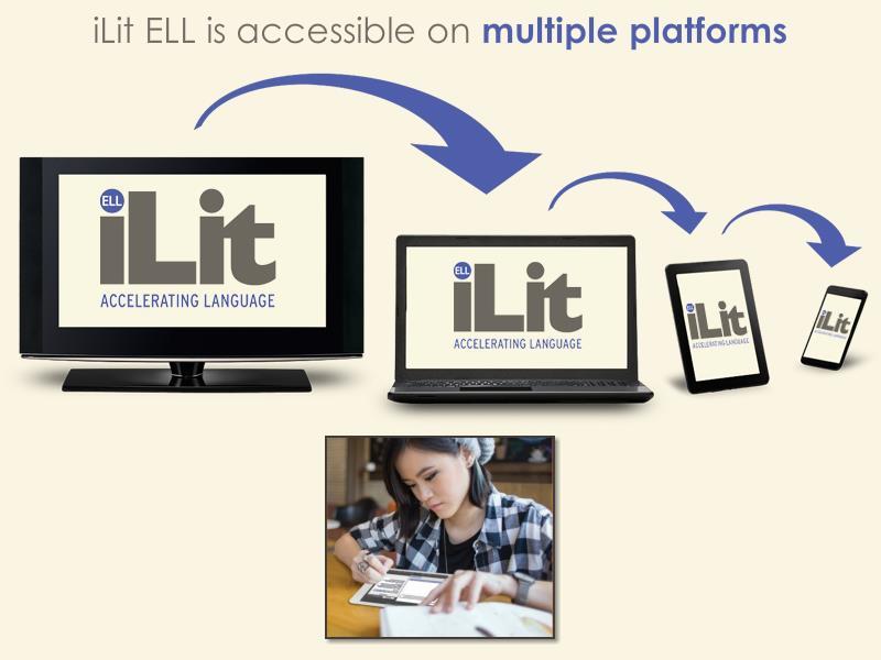 Accessibility ilit ELL is a fully digital program that's accessible on multiple platforms.