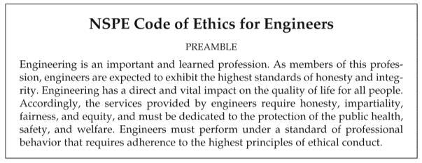 Ethics Engineers must adhere to the highest principles of ethical conduct.