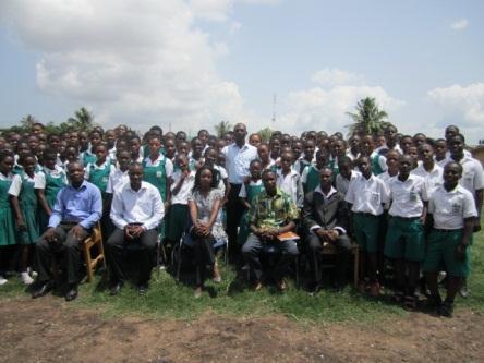 An activity was held with the leadership and students of COSMOS School located at Lapaz, Accra on