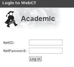 WebCT Testing Student Account The purpose of the testing student account is to allow all WebCT designers to view their courses as students.