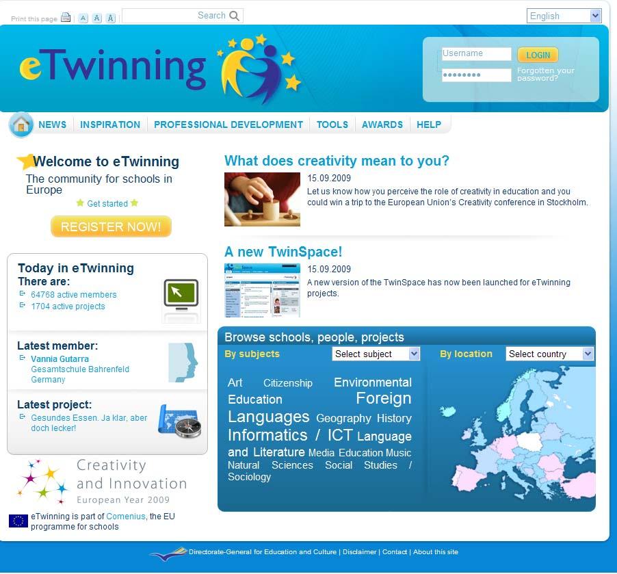 3.3 Connecting teachers and students abroad 18 http://www.etwinning.