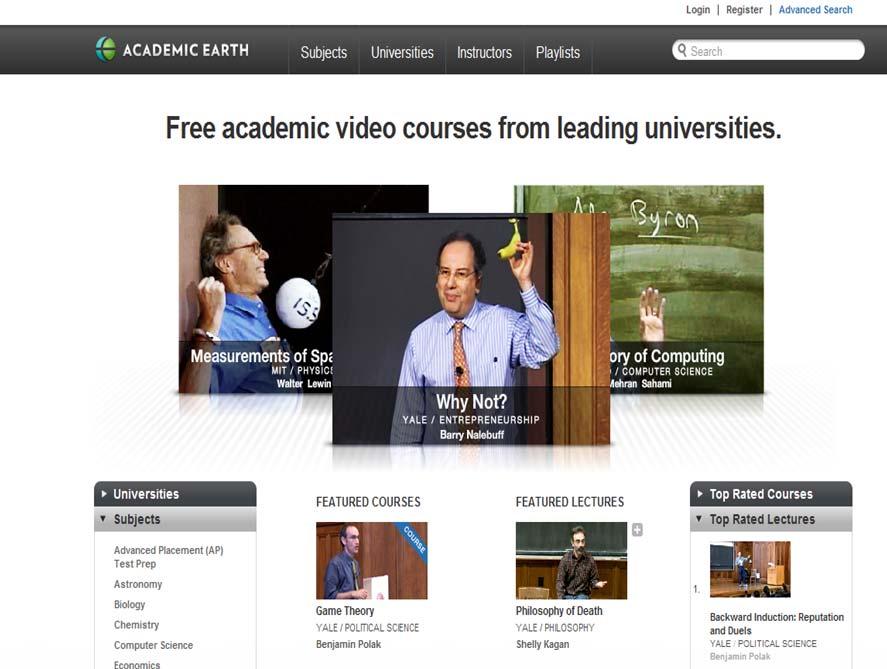 1.1 Access & sharing of academic content 6 > 1500 videos