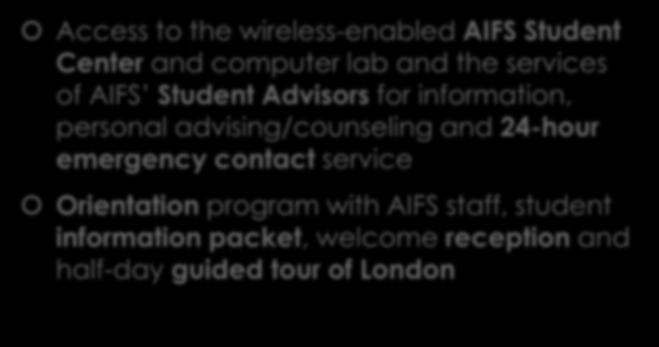 AIFS staff, student information packet,