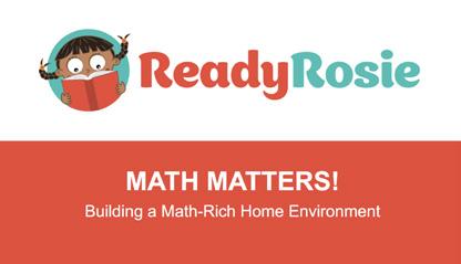 Welcome and Warm-Up 15 minutes Slide 1 Math Matters! Building a Math-Rich Home Environment KEY POINTS Welcome families and introduce yourself 1.