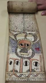 Artist: Various (1) Leaf of the Gutenberg Bible, 1450 1455; (2) 6 th Century Ethiopian Scroll,