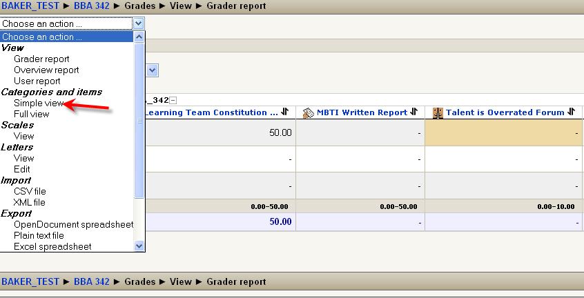 Moodle adds assignments to the gradebook as they are created.