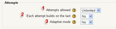 If multiple attempts are allowed and this setting is set to Yes, then each new attempt contains the results of the previous attempt. 3.
