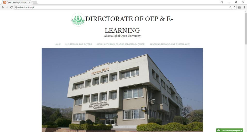 Allama Iqbal Open University Directorate of Overseas Educational