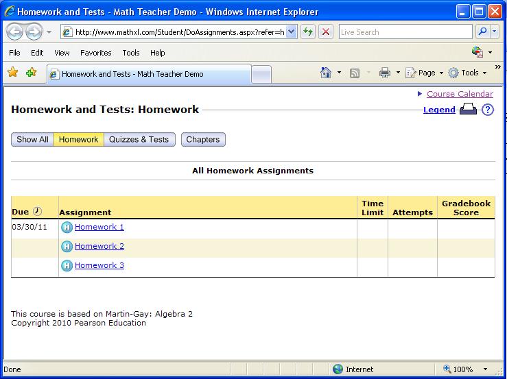 Problem View This is the view that students get when they do work in their personalized Study Plan (see below) or in a homework assignment.