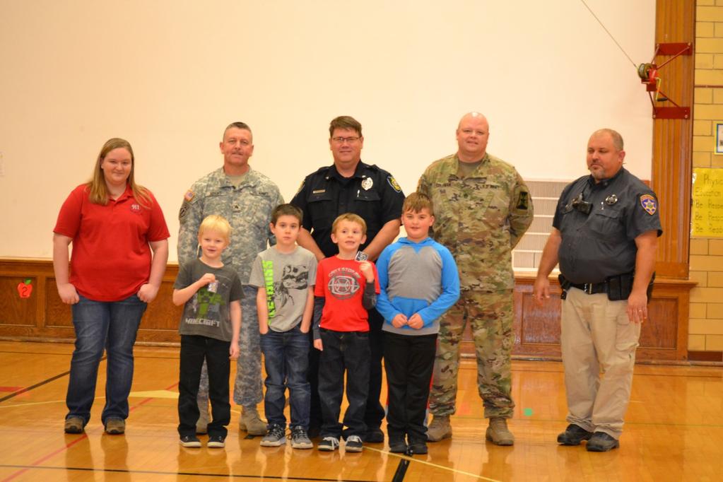 Brian Donovan, OPAA Director, organized this event with the various local agencies. Students enjoyed talking with our hometown heroes, and loved giving high fives.