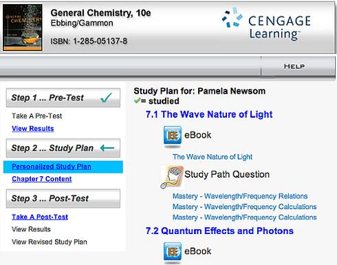 Action: To take a graded Study Tools assignment 9 Access your Study Plan by clicking the Personalized Study Plan link in the middle or on the left side of the screen, or a link on the Results page.
