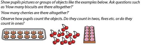 How many 2 s are there in 10? MASTERY - The Big Ideas (NCETM) Counting in steps of equal sizes is based on the big idea of unitising ; treating a group of, say, five objects as one unit of five.