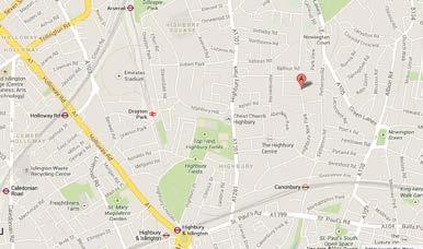 School location map Highbury New Park Islington London N5 2DP googlemaps Highbury Quadrant