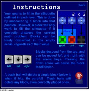 Click Help to read the game instructions or Play Game to start the game.