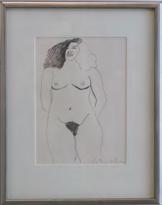 4 cm) Edition 76/90 35 Fritz Scholder Nude, 1975 Ink