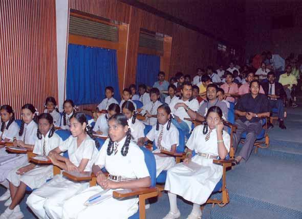 A view of students at Science Quiz Programme at Satish Dhawan