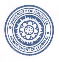 UNIVERSITY OF CALCUTTA FACULTY ACADEMIC PROFILE/CV Full name of faculty member : Dr.
