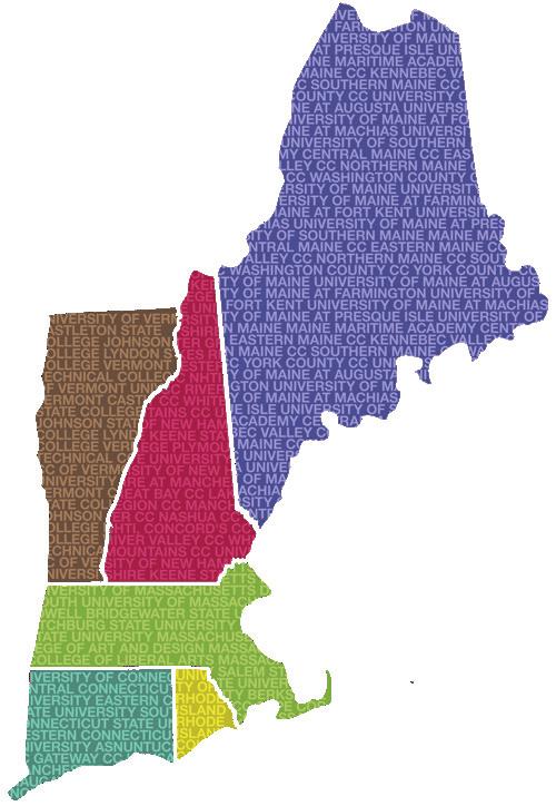 New England Board of Higher Education s New England Regional Student Program (RSP) Participating Colleges and Universities Offer Hundreds of Degree Programs Residents of the six New England states