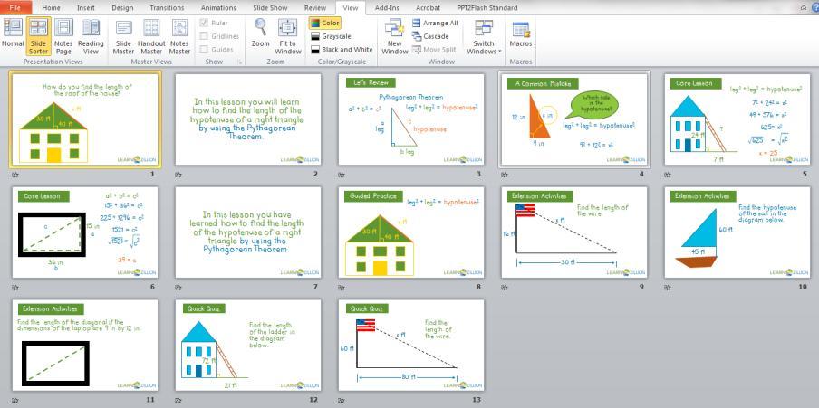 The lesson slides are PowerPoint files that include all the necessary animation. They can also be edited to meet your specific lesson needs.