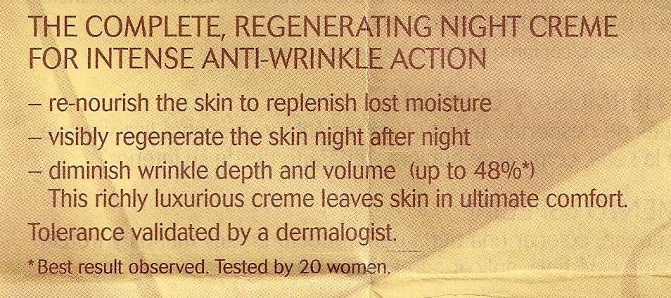Question 3: General Statistical Concepts (30 Points) Yves Rocher, a leading producer of cosmetics, includes the information below in the package of its brand new anti wrinkle night creme: 1.