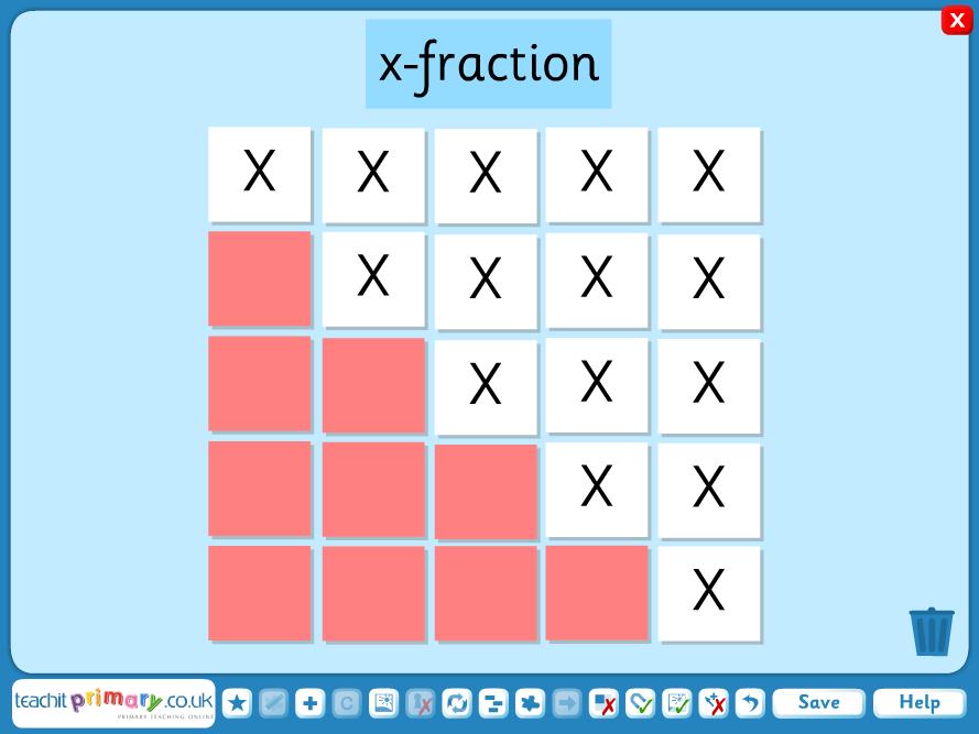 X-fraction To access this resource please log in to the Teachit Primary