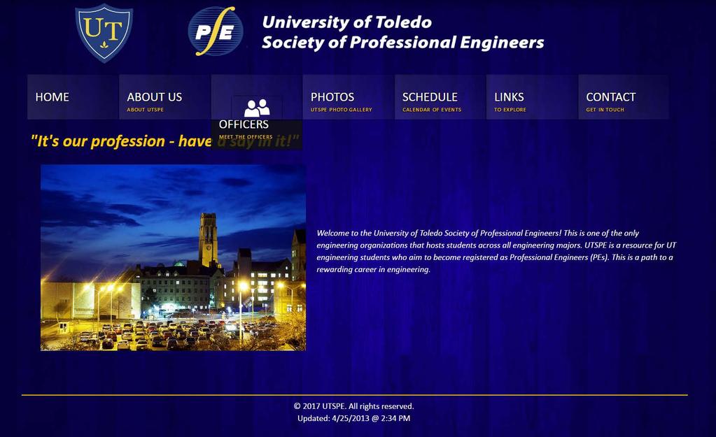 UTSPE University of Toledo Society of