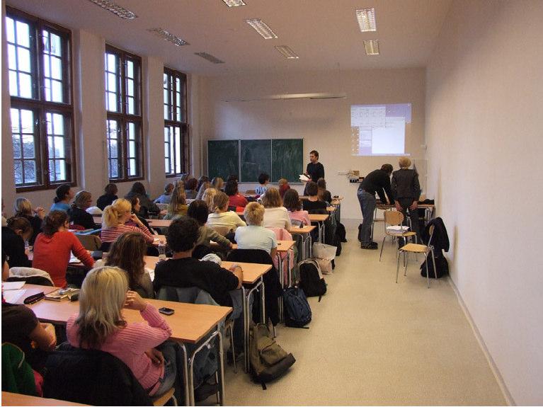 Picture 1: A lecture in South-Czech University in Ceske Budejovice The impact on participants attitudes is clear when we see how their vocabulary evolves, explains Salim Murad.