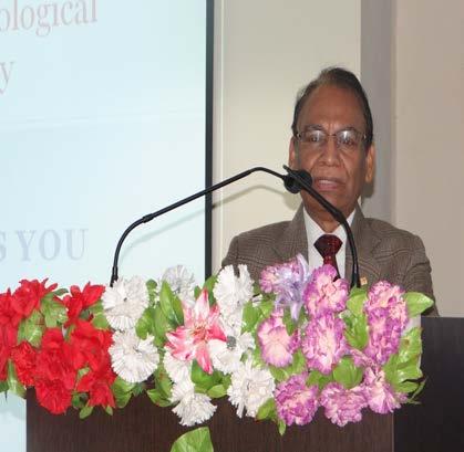Dr. G. P. Vadodaria (I/c. Registrar) delivered a welcome speech to audience present for the workshop. He emphasised to tackle the day in and day out incidents occurring in society.
