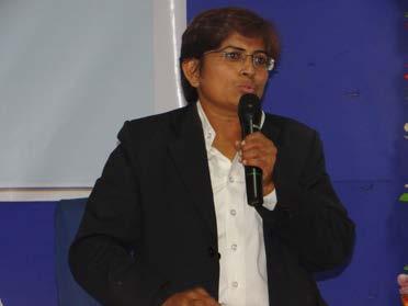 Mrs. Meena Jagtap who is an advocate and is also associated with the NGO DASTAK addressed audience with enthusiasm.
