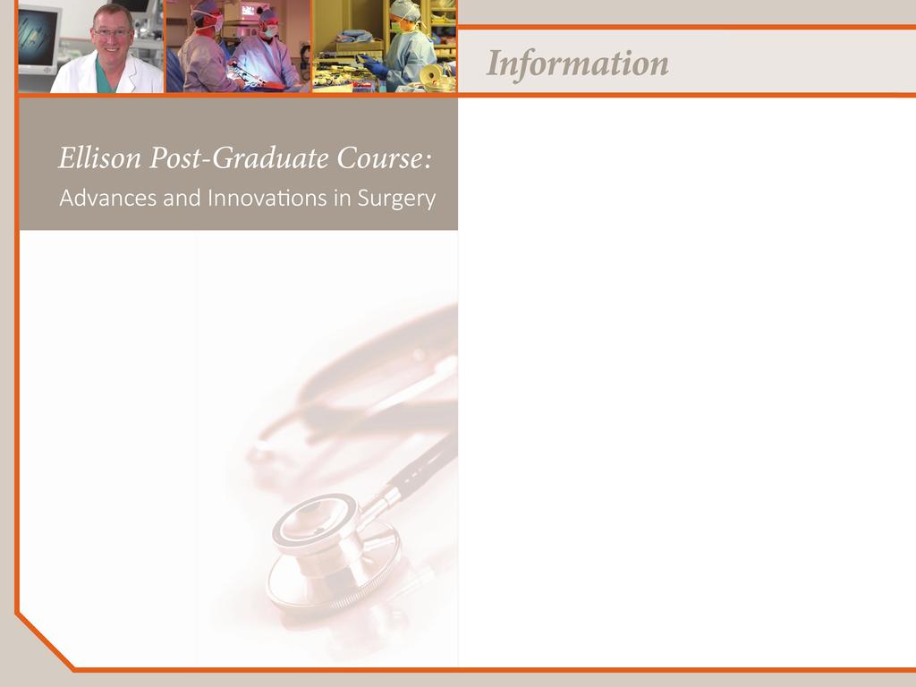 Objectives Completion of this course will enable participants to: 1. Identify emerging surgical techniques in esophageal disorders, treatment in obesity, and abdominal wall transplantation. 2.
