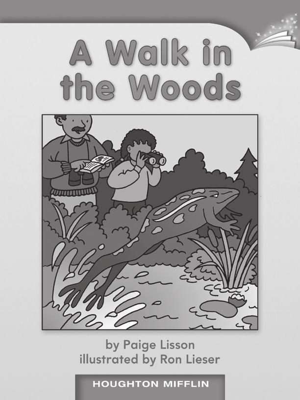 LESSON 7 TEACHER S GUIDE by Paige Lisson Fountas-Pinnell Level A Fiction Selection Summary While on a walk in the woods, a young girl and her father see a mouse, a butterfly, a frog, a duck, and a