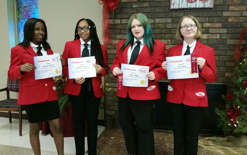 Students Attend Native Youth Leadership Summit FCCLA STAR Event : The Winner s Corner Aaliyah Whitaker & JaNeigh Lardpor - 3rd place in LIve Event Planning Ashley baker - 2nd place In Children s