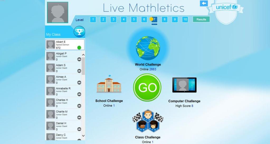 3. Live Mathletics Once your child has completed the activity by their teacher, they are then able to play games on Mathletics, including Live Mathletics.