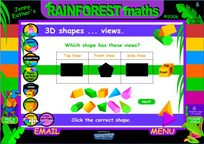 4. Rainforest Maths Activities For additional games and activities, your child can go to Rainforest Maths by clicking on the play button at the top of their page and then scrolling down to the bottom
