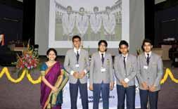 4 students, Advay Pal, Sahil Agarwal, Satyarth Grover and Indrasom Sinha of Class XI won the Aerolympics-2013, held in Bangalore.