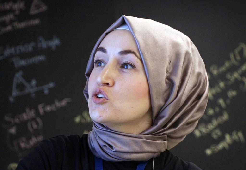 Hatice Nigdelioglu, (above) teaches math at Revere High School. She is also a Muslim, and immigrated to the United States from Turkey.