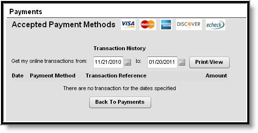 Managing Payment Information and Making a Payment Online.