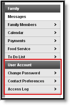 Image 36: User Account Toolbar Change Password Some districts require users to